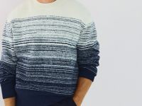 Джемпер с эффектом градиента, Синий