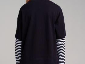 Фуфайка трикотажная для девочек (футболка с длинными рукавами)