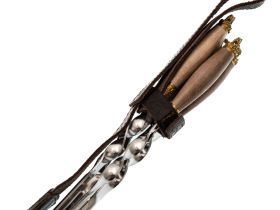 Набор из 6-ти шампуров Зверь, латунь