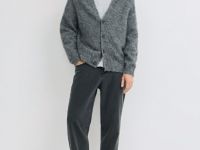 Утеплённые свободные джинсы Bow, Серый