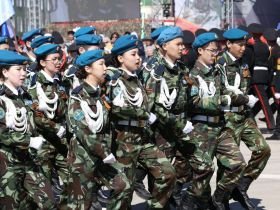 В Якутске состоялось военно-патриотическое шествие в честь 80-летия Победы