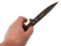 Нож для выживания НОКС Вятич Т Black, сталь D2, рукоять G10