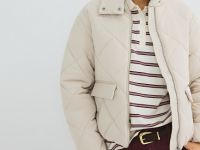 Утеплённая куртка, Бежевый
