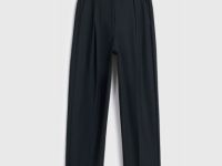 Зауженные брюки с поясом, Черный