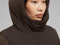 Длинный пуховик с натуральным пухом