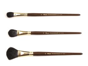 Кисть коза черная №12 овальная Pinax "Poseidon 827" короткая ручка