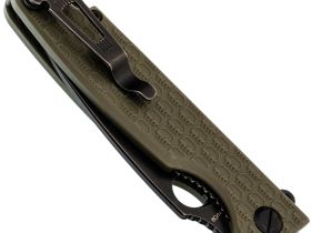 Складной нож Daggerr Piranha olive BW DL, сталь 8Cr14MoV, рукоять FRN