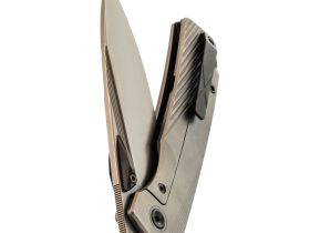 Складной нож TuoTown Themis Stonewash, сталь T14N, рукоять Grey Ti