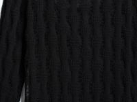 Ажурное платье миди, Черный