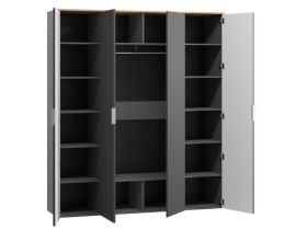 Распашной шкаф Енссон 4-180x210 Графитовый
