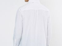 Рубашка в полоску O'STIN x Яндекс Книги, Белый