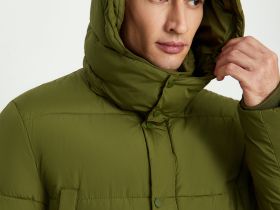 Полупальто утепленное с воротником-стойкой