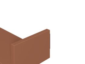 Полка Чейз 45x10 Терракотовый