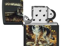 Зажигалка ZIPPO Linda Picken с покрытием Black Matte, латунь/сталь, черная, матовая