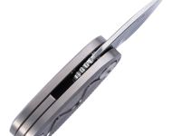 Складной нож-подвеска Sanrenmu 6178, сталь Дамаск, рукоять титан