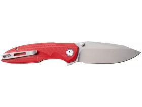 Складной нож Remette Cool Whale, сталь 14C28N, рукоять G10, красный