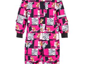 Комбинезон текстильный с полиуретановым покрытием для девочек