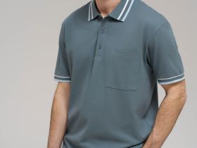 Поло свободного кроя из хлопка пике