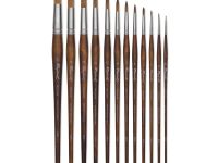 Кисть синтетика имитация соболь №2 круглая Sennelier "Precision" длинная ручка