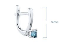 Серьги из белого золота с бриллиантами э0901сг02164000