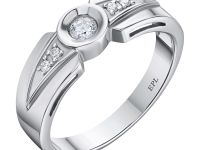 Классическое кольцо из белого золота с бриллиантами э0901кц03081600