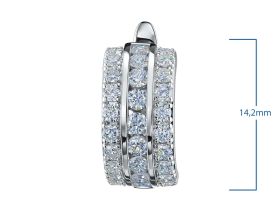 Серьги из серебра э0612сг02135600_white