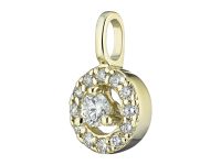 Подвеска из желтого золота с бриллиантами э0301пд10163700