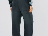 Свободные джинсы Baggy с эффектом градиента, Серый