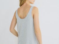 Вязаная майка с кашемиром, Серый