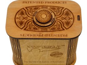 Ремень-нож Череп Keeperbelt, латунь