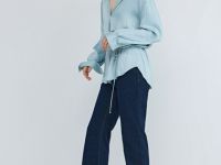 Джинсы Клёш с эластаном, Синий