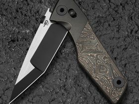 Складной нож Bestech Knives Cetus, сталь M390, рукоять карбон Copper Foil