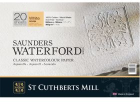 Альбом-склейка для акварели Saunders Waterford Rough крупное зерно 26х18 см 20 л 300 г белый