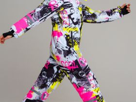 Комбинезон текстильный с полиуретановым покрытием для девочек