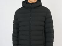 Лёгкая утеплённая куртка, Черный