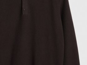 Текстурное вязаное поло, Коричневый