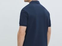 Поло из хлопка, Синий