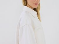 Джинсовая куртка-рубашка, Белый