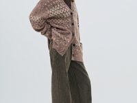 Утеплённые широкие джинсы, Серый