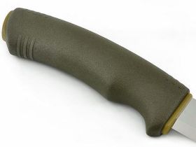 Нож с фиксированным лезвием Morakniv Bushcraft Forest, сталь Sandvik 12C27, ручка резина/пластик