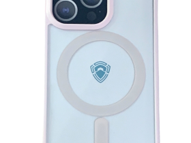 Чехол-накладка Dfansdesign Magsafe Case для Apple iPhone 13 Pro Max пластиковый (розовая рамка)