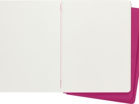 Блокнот нелинованная Moleskine "Cahier Journal" 3 шт XLarge 19х25 мм 120 стр, обложка розовая неон