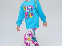 Комплект трикотажный для девочек: брюки (легинсы), толстовка