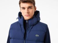 Мужской утеплённый жилет Lacoste с капюшоном
