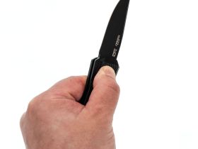 Автоматический складной нож Viking Nordway KA222-1, сталь D2, рукоять алюминий, черный