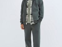 Базовые джоггеры с начёсом, Зеленый