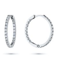 Серьги из белого золота с бриллиантами э4701сг05153000
