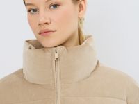 Утеплённая куртка из вельвета, Бежевый