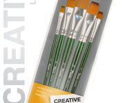 Набор кистей синтетика Pinax "CREATIVE" плоские 5 шт