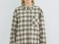 Рубашка в клетку, Бежевый